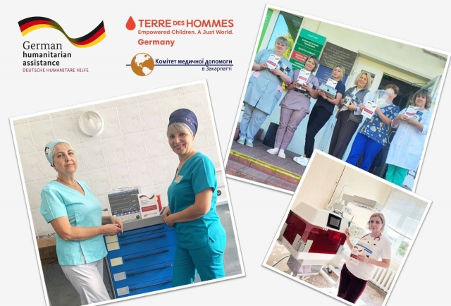 Medical equipment donated to a hospital in Chernihiv region