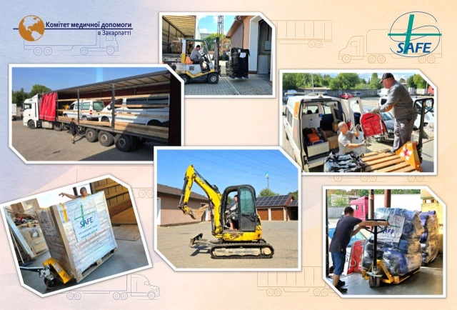 September with SAFE: 12 humanitarian shipments received and over a hundred important deliveries