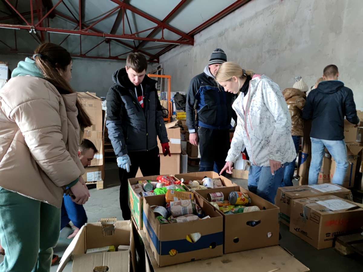 The first humanitarian cargo were sent to different parts of Ukraine