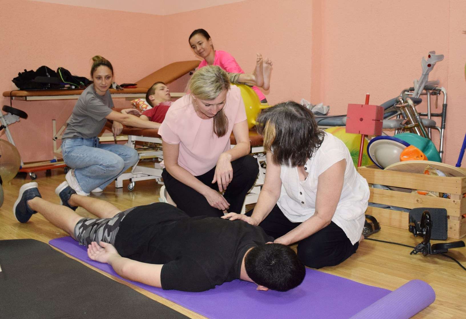 These days a physiotherapist from Switzerland worked in Zakarpattia